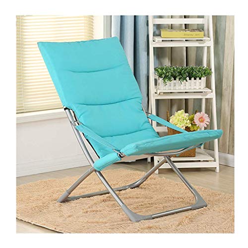 Campingstühle Gartenlieger Klappstuhl Deck Stuhl Lounge Stuhl Folding Chair Büro Nickerchen Lazy Stuhl Tragbare Multifunktion im Freien Garten Sonne (24,8 * 24 * 35 Zoll) (Farbe, blau), blau FANDIAO von HFERTSCN