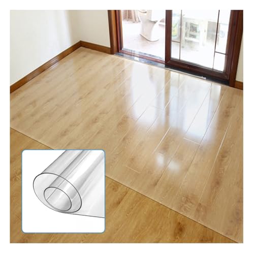 Clear PVC Hartholzbodenstuhl Matte 1,5 mm Dicker Anti -Schlupf Verschiedene Größen ideal für Home Office 120x300 cm FANDIAO von HFERTSCN