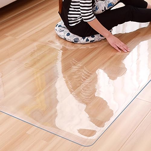 Clear PVC Office Chair Matte für Holzböden Nicht -Skid Dicke Schreibtischbodenmatte für Teppich transparente Flur Fußmatte (30 x 30 cm 50 x 100 cm 60x80 cm 100x100 cm) Schützen Sie Yo FANDIAO von HFERTSCN