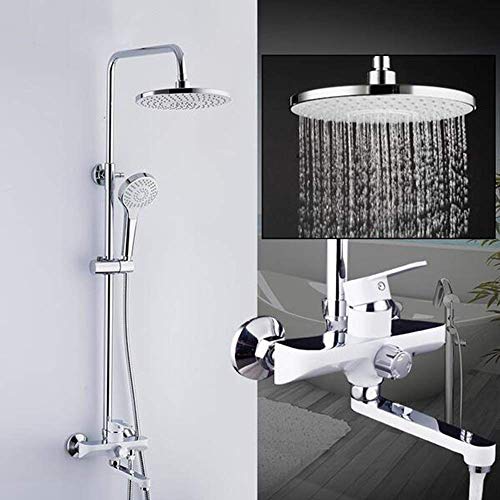 Dusche Dusche Wasserhahn Bad dusche Wasserhähne Badehäusche Mischers Zapfstaps Duschkopf Set Wasserfall Badewanne Wasserhahn Badezimmer Duschkopf FANDIAO von HFERTSCN
