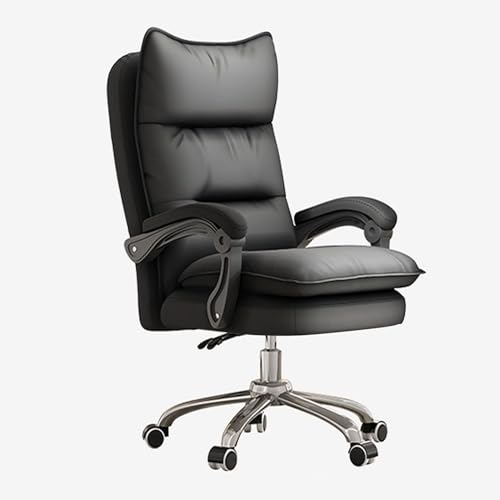 Ergonomic Big and Tall Home Office Stuhl mit Rädern Dicker Rücken -Computer -Spielstuhl für Erwachsene Höhle verstellbare Sitz und Armlehne (Nero) FANDIAO von HFERTSCN