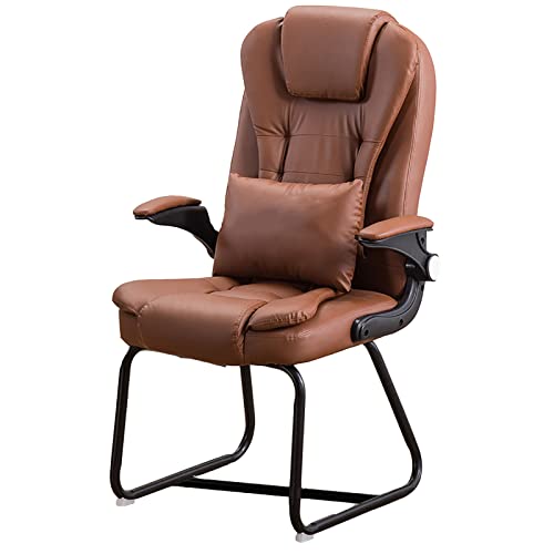 Ergonomic High Back Office Stuhl ohne Räder Verstellbare Höhe Kunstleder Faltbare Armlehre Lendenwirbelsäule ideal für Haushaltsraum Dining Study FANDIAO Ergonomic High Back Office Stuhl ohne Räder Verstellbare Höhe Kunstleder Faltbare Armlehre Lendenwirbelsäule ideal für Haushaltsraum Dining Study FANDIAO von HFERTSCN