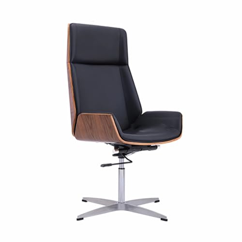 Ergonomic Office Chair Einstellbarer Höhe PU Desk Stuhl mit 360 ° Rotation Moderner Computerstuhl für Home Office Study & Conference Rooms Keine Räder enthalten FANDIAO von HFERTSCN
