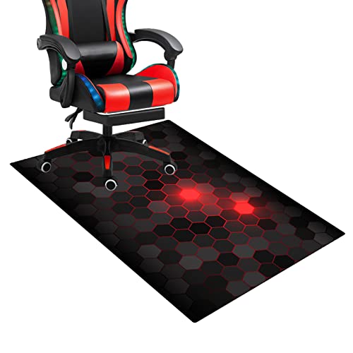 Gaming Chair Matte für Büroschreibtisch 140 x 160 cm Bodenschutzschutz für Hartholzböden Office Chair Matte für Spieler und Computer Desk Desk Chairmat für Büro FANDIAO von HFERTSCN