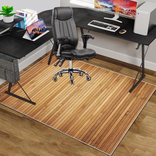 Große Rutsch -Gummi -Rücken -Gaming -Stuhlmatte - Teppich -Bürostuhl, Bodenschutz für Teppiche und Hartböden, 180 x 210 cm, ideal für Haus- und Büro -Schreibtische FANDIAO von HFERTSCN