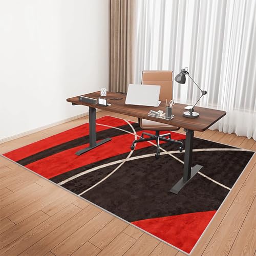 Große Tischstuhlmatte ohne Schlupf -Schreibtisch 160 x 180 cm - Bodenschutz für Harte Oberflächen, Büro und Haus, Holzbodenschutz, ideal für Computerstühle und Möbel. FANDIAO von HFERTSCN