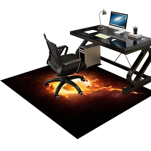 Großer Gaming -Stuhl Mattenboden Beschützer 200 x 230 cm Büro -Stuhlstuhl für Hardböden Computerstuhl Matte für Home Office Holzboden Beschützer Rolling Matte für Möbel FANDIAO von HFERTSCN