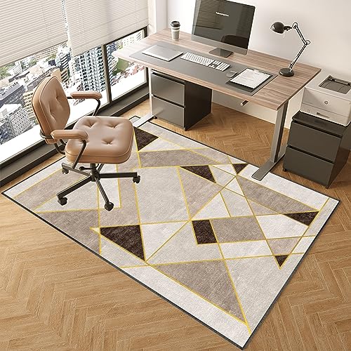 Großer Schreibtischstuhl Matte 140x180 cm-Nicht-Schlupf-Hartholzbodenschützer Mehrzweck-Computer- und Gaming-Stuhl Matte Kratzfest für Holzparkett & Laminatböden FANDIAO von HFERTSCN