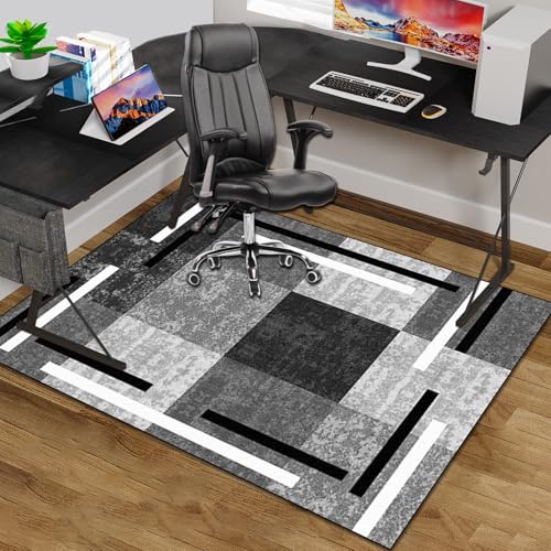 Großer Tischstuhlmatte mit einem rutschfesten Schreibtisch 180x210 cm - Bodenschutz für Teppiche und Hartholz - ideal für Büro- und Spielstühle FANDIAO von HFERTSCN