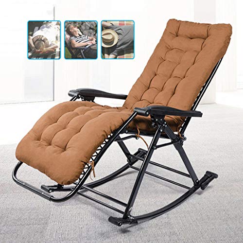 HFERTSCN Brown Patio Rocking Zero Gravity Chair Outdoor Liege tragbarer Lounge -Stuhl mit gepolstertem Camping Fishing Strand am Pool max. Support 250 kg FANDIAO HFERTSCN Brown Patio Rocking Zero Gravity Chair Outdoor Liege tragbarer Lounge -Stuhl mit gepolstertem Camping Fishing Strand am Pool max. Support 250 kg FANDIAO von HFERTSCN