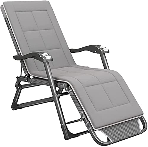 HFERTSCN Deck Stuhl Liegender Gartenstuhl, Camping -Campingbett im Freien mit gepolsterten Sitzen Klappstühle Set Lounge Stühle Sonne Loungers Stühle Zero Gra Gra FANDIAO von HFERTSCN