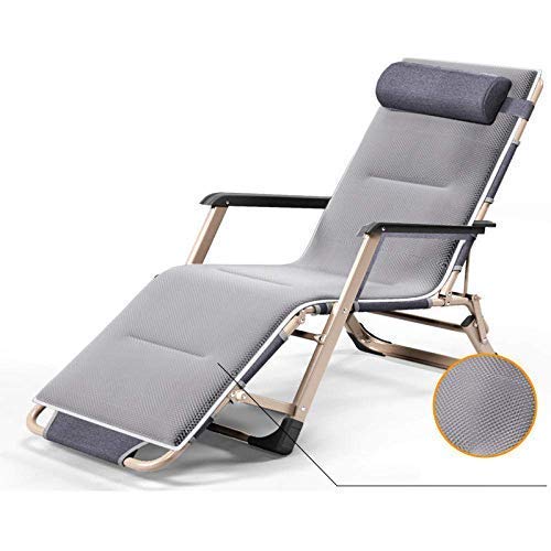 HFERTSCN Deckstuhl Heavy Duty Zero Gravity Liegend, Garden Lounge Stuhl Größenlose Stuhl Metall Sonnenliege, Sonnenbett Anti-Rust benötigt FANDIAO von HFERTSCN