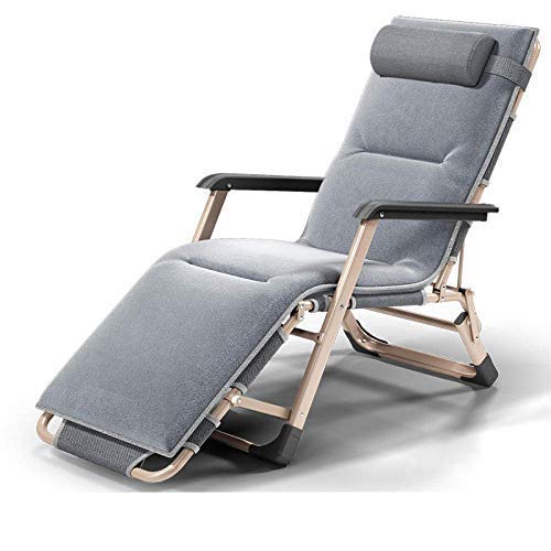 HFERTSCN Deckstuhl Heavy Duty Zero Gravity Liegend, Garden Lounge Stuhl Größenlose Stuhl Metall Sonnenliege, Sonnenbett Anti-Rust benötigt FANDIAO von HFERTSCN