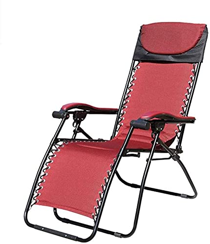 HFERTSCN Deckstuhl Liege Liegestuhl Red Garden Deck Stühle ZUR GRAVITÄT RELCTELER Sonnen LOUNCER TROLLALE Mittagessen Pause FANDIAO von HFERTSCN