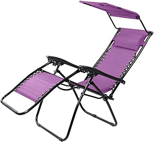 HFERTSCN Deckstuhl Liegestuhl Deck Stuhl Zero Gravity Chair mit Canopy Patio Sunshade Lounge Stuhl FANDIAO von HFERTSCN