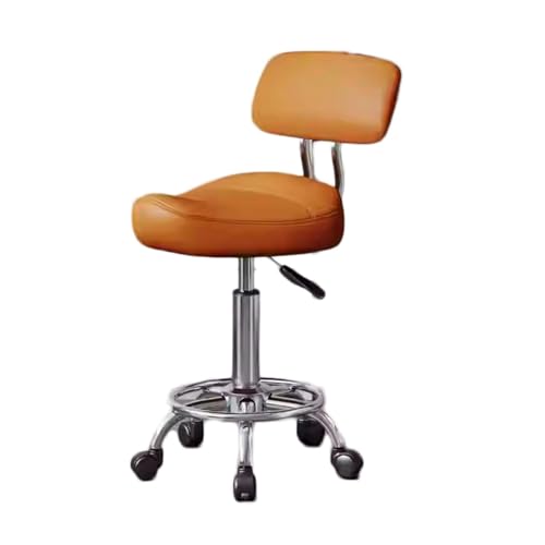 HFERTSCN Ergonomic 360 ° Drehstuhl mit Rückenlehne Stabiler Metallbasis und Fußstütze ideal für Schönheitssalons Zahnkliniken und Heimbüro -Nutzung FANDIAO von HFERTSCN