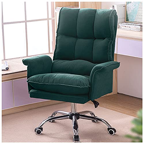 HFERTSCN Ergonomic High Back Office Stuhl mit niederländischer Samtweichunterstützung und Kippfunktion Schwenkspieldischschalter Stuhl mit Verstellbarer Höhe und Rädern FANDIAO von HFERTSCN
