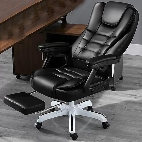 HFERTSCN Ergonomisch beheizter Computertischstuhl mit 7Point -Massage -Drehaufgabestuhl mit Fußstütze und Lendenkissen für Bürokomfort FANDIAO von HFERTSCN