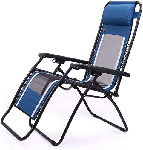 HFERTSCN FMHCTN Zero Gravity Klappstuhl Lunchpause Lounge Stuhl Nettentuch atmungsaktiven Bürostrand Alter Mann Balkon mit verstellbarem gepolstertem Kissen blau und grau interessant FANDIAO HFERTSCN FMHCTN Zero Gravity Klappstuhl Lunchpause Lounge Stuhl Nettentuch atmungsaktiven Bürostrand Alter Mann Balkon mit verstellbarem gepolstertem Kissen blau und grau interessant FANDIAO von HFERTSCN