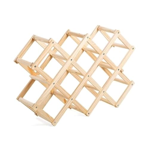 HFERTSCN Faltbares Holzweinregal - Massivholz -Arbeitsplatte Weinständer für 10 Flaschen Küchenbar Ausstellungsschelfweinhalter FANDIAO HFERTSCN Faltbares Holzweinregal - Massivholz -Arbeitsplatte Weinständer für 10 Flaschen Küchenbar Ausstellungsschelfweinhalter FANDIAO von HFERTSCN