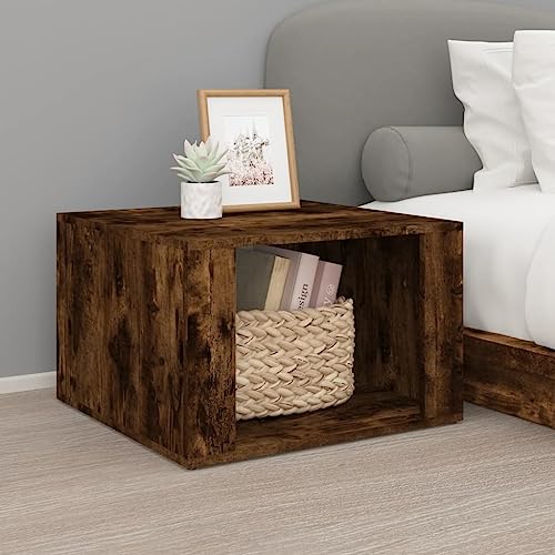 HFERTSCN Home & Garten-Bett-Tisch geräucherte Eiche 57x55x36 cm Engineered Wood Furniture Choice FANDIAO HFERTSCN Home & Garten-Bett-Tisch geräucherte Eiche 57x55x36 cm Engineered Wood Furniture Choice FANDIAO von HFERTSCN