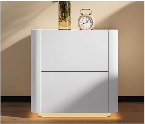 HFERTSCN Kabelloser Lade -Nachttisch mit intelligentem Sensor hell Holz Nachttischschrank Moderne 2 -Schubladen -Endtisch FANDIAO HFERTSCN Kabelloser Lade -Nachttisch mit intelligentem Sensor hell Holz Nachttischschrank Moderne 2 -Schubladen -Endtisch FANDIAO von HFERTSCN
