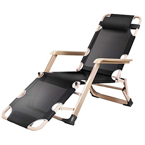 HFERTSCN Klappstuhl der Schwerpunkt | Sun Lounger Deck Stuhl | Faltbare Liegestuhl | Patio Lounge Liege mit Armlehne für Camping im Freien, Strand, Deck Max.200 kg (blau) FANDIAO von HFERTSCN