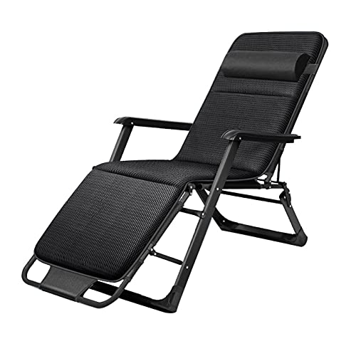 HFERTSCN LECLINER Lounge STUHR STAHRE Tube Freizeitstuhl Klafing Tragbares 5-Level-Verstellbar für Büro im Freien Rasenpatio Camping Beach Yard (schwarz) FANDIAO von HFERTSCN