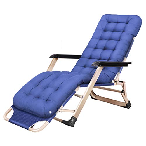 HFERTSCN Liegergartenstuhl | Klappende Sonnenliege Deckstuhl mit Kopfstütze | Patio Lounge Liege für den Außenpool -Pool Side Beach (blau) FANDIAO von HFERTSCN