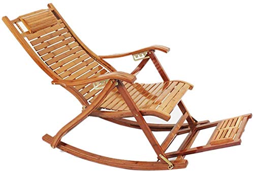 HFERTSCN Ließer Klappdeckel Stuhl Zull Gravity Lounge Chairs Bambus Garten Klappende Liege Outdoor Patio Lounger Stühle Strandstühle Sonne Liege Gartenstühle (Farbe, Größe: Einen Größe) Einen Größe von HFERTSCN
