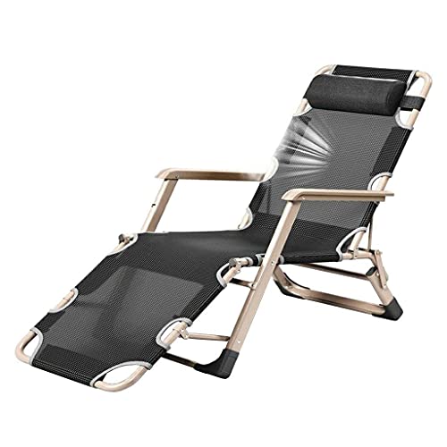 HFERTSCN Lounge Stuhl, Klappstuhl tragbare Sonnenliegeliege ohne Schwerkraft im Freien Klappstühle im Freien Garten Terrasse Deckstühle 66 * 72 * 85 cm Sessel (17) FANDIAO von HFERTSCN