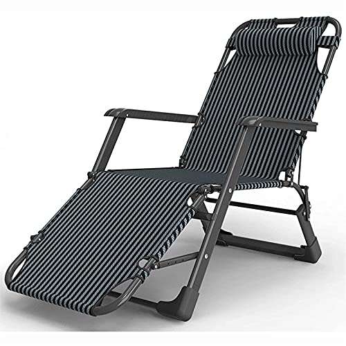 HFERTSCN Lounge Stuhl, Outdoor -Schwerkraft -Liegestuhl im Freien mit Tassenhalter extra breiter Stuhl für Terrasse, Garten, Strand, Pool, Unterstützung 150 kg (b) FANDIAO von HFERTSCN