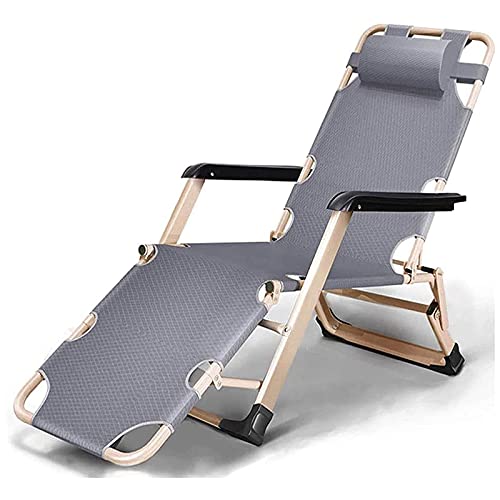 HFERTSCN Lounge Stuhl, Riesiger Liegestuhl für narrensichere Menschen Metallstahl Klappende Camping -Chaise Longue Outdoor Garten Rasenbecken Stuhl ZUR GRAVITITÄT (A) FANDIAO von HFERTSCN