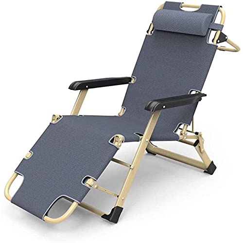 HFERTSCN Lounge Stuhl, Sonnengeschäfte, klappbare Liege, Strandstuhl, Liege am Pool für Terrasse und Garten, Einzelstuhl, Bett mit Hängematte für Garten und Camping im Freien (a) FANDIAO von HFERTSCN