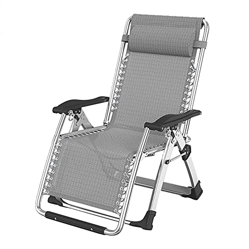 HFERTSCN Lounge -Stuhl, Sunloungers Zero Gravity Chair, übergroßer Liegestuhl mit abnehmbarem Kissen und Tablett für Innen- und Außenbereiche, ergonomische Terrasse (b) FANDIAO von HFERTSCN