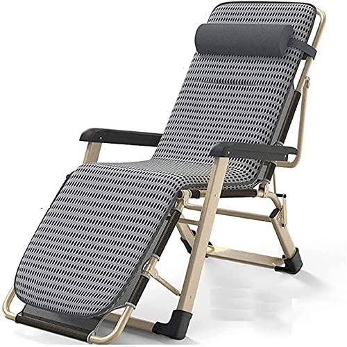 HFERTSCN Lounge Stuhl, Zero Gravity S Klappernung entspannender Stühle mit Kopfstütze, Liege im Freien Gartenbeete für Pool, Strand, Terrasse (a) FANDIAO von HFERTSCN