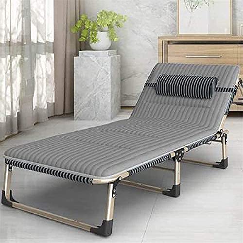 HFERTSCN Lounge Stuhl, einstellbare Liege Lounger Zull der Schwerkraft Klapperschaftsstühle Gartenlieger Campingstuhl, abnehmbare Kopfstütze (a) FANDIAO von HFERTSCN