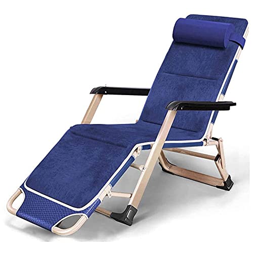 HFERTSCN Lounge Stuhl, riesiger Liegestuhl für narrensichere Menschen Metall Stahl Klapper Camping Chaise Longue Outdoor Garten Rasenbecken Stuhl ZUR GRAVITITÄT (B) FANDIAO von HFERTSCN