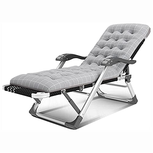 HFERTSCN Loungestuhl, Faltgrad -Sessel -MS -Leuhladärer mit Dicker und erweiterter Aluminiumbeine, Stütze von bis zu 300 kg, für Wohnzimmer, Terrasse, Outdoor (e) Stütze bis zu 300 kg FANDIAO von HFERTSCN