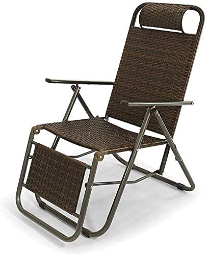 HFERTSCN Luftkomfort Klappende Liege Lounge Rattan Sommer Reitstuhl Klafende Mittagspause alte Mann Sonnenstuhl Haushalt tragbarer Stuhl interessant FANDIAO von HFERTSCN