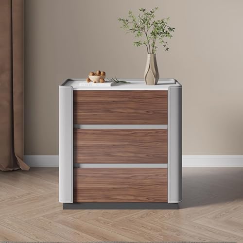 HFERTSCN Massivholz Nachttisch, Bettendtisch mit Mikrofaserleder, Nachttisch mit 3 Schubladen Lagerung, Beizertisch, Bodenständer, für Schlafzimmer Wohnzimmer, hellgrau, 40 * 40 * 60 cm FANDIAO HFERTSCN Massivholz Nachttisch, Bettendtisch mit Mikrofaserleder, Nachttisch mit 3 Schubladen Lagerung, Beizertisch, Bodenständer, für Schlafzimmer Wohnzimmer, hellgrau, 40 * 40 * 60 cm FANDIAO von HFERTSCN