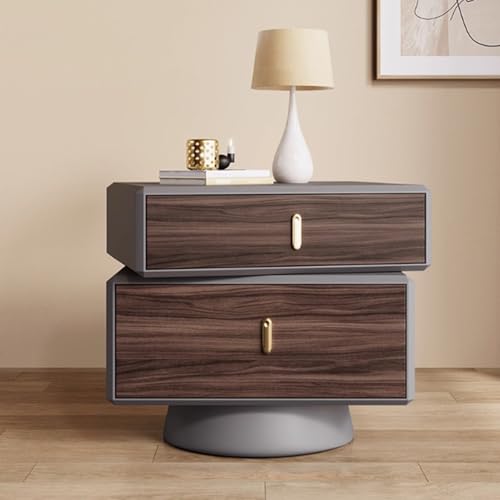 HFERTSCN Massivholz Nachttisch, rotbarer Bettendtisch mit Mikrofaserleder, Nachttisch mit 2 Schubladenlager, für Schlafzimmer Wohnzimmer, Grau, 50 x 40 x 50 cm FANDIAO HFERTSCN Massivholz Nachttisch, rotbarer Bettendtisch mit Mikrofaserleder, Nachttisch mit 2 Schubladenlager, für Schlafzimmer Wohnzimmer, Grau, 50 x 40 x 50 cm FANDIAO von HFERTSCN