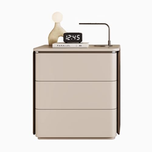HFERTSCN Massivholz-Nachttisch mit 2/3 Lagerschubladenschränken, DREI-Section-Schubladenschienen und Ledertextur-Design, geeignet für Schlafzimmer, Studienräume usw., 3 Schubladen FANDIAO HFERTSCN Massivholz-Nachttisch mit 2/3 Lagerschubladenschränken, DREI-Section-Schubladenschienen und Ledertextur-Design, geeignet für Schlafzimmer, Studienräume usw., 3 Schubladen FANDIAO von HFERTSCN