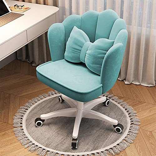 HFERTSCN Mitte des Jahrhunderts Velvet Office Stuhl mit Rückenlehne Weiche gepolsterte Dressinghocker für Frauen und Mädchen stilvolles Blütenblatt Design für Schlafzimmer und Heimbürokomfort FANDIAO HFERTSCN Mitte des Jahrhunderts Velvet Office Stuhl mit Rückenlehne Weiche gepolsterte Dressinghocker für Frauen und Mädchen stilvolles Blütenblatt Design für Schlafzimmer und Heimbürokomfort FANDIAO von HFERTSCN