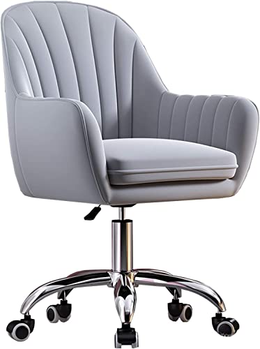HFERTSCN Moderner Samt -Schwenkstuhl für Home Office Study Living Room Grau Grau FANDIAO von HFERTSCN