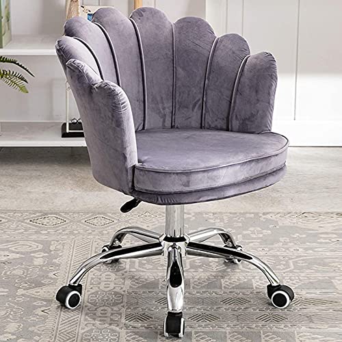 HFERTSCN Netter weißer Schwenkschreibtisch & Waschtisch - Verstellbarer samtbekannter Muschel für Mädchen und Damen - Perfekt für Wohnzimmer und Freizeitgebrauch für Heimbüro Schlafzimmer FANDIAO von HFERTSCN