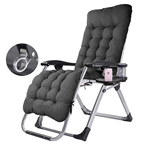 HFERTSCN Patio Lounge Liege mit Cuphalter Outdoor Garden Patio Lounge Stuhl Einstellbare Klappstühle für Pool Side Yard Balkon Campingreisen max.150 kg - Schwarz FANDIAO HFERTSCN Patio Lounge Liege mit Cuphalter Outdoor Garden Patio Lounge Stuhl Einstellbare Klappstühle für Pool Side Yard Balkon Campingreisen max.150 kg - Schwarz FANDIAO von HFERTSCN