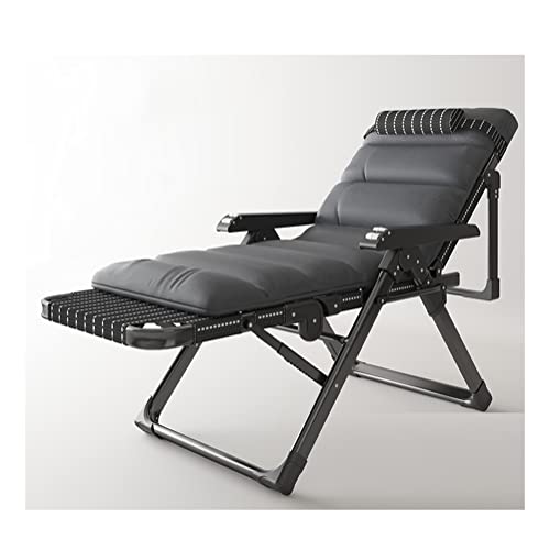 HFERTSCN Patio Zero Gravity Stuhl Outdoor Faltenverstellbare Liegestühle Pool Side Beach Lawn Lounge Stuhl mit Kissen und Massage Armlehne tragbarer Stabiler Stützrahmen (Farbe: A+Kissen a) FANDIAO von HFERTSCN