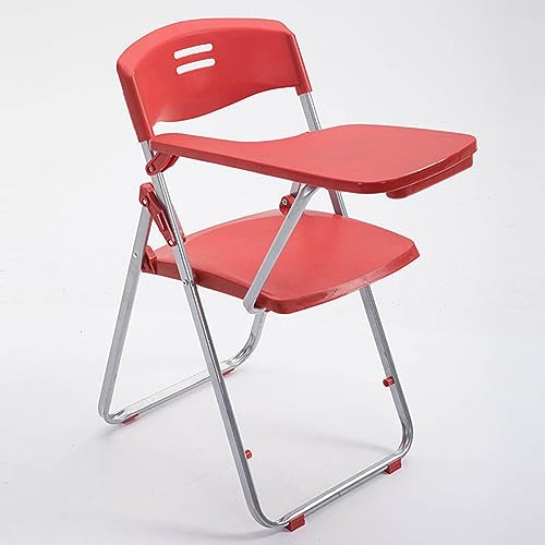 HFERTSCN Plastikklapper Konferenzstuhl mit Tablet Arm Stackable Schreibtischstuhl für Büroschule Klassenzimmer Mesh Rückenlehne gepolsterte Sitzstuhl für Empfangsgäste tragbar und langlebig. FANDIAO von HFERTSCN