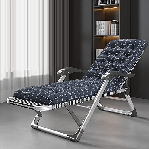 HFERTSCN Rahmenstuhlstuhl mit Zero Gravity Stuhl 15 Einstellbare Rückenlehne Liege Lounge Stuhl mit abnehmbarem Kissen Klapperatio -Terrasse Outdoor -Campingstuhl für Pool Beach (C) FANDIAO von HFERTSCN